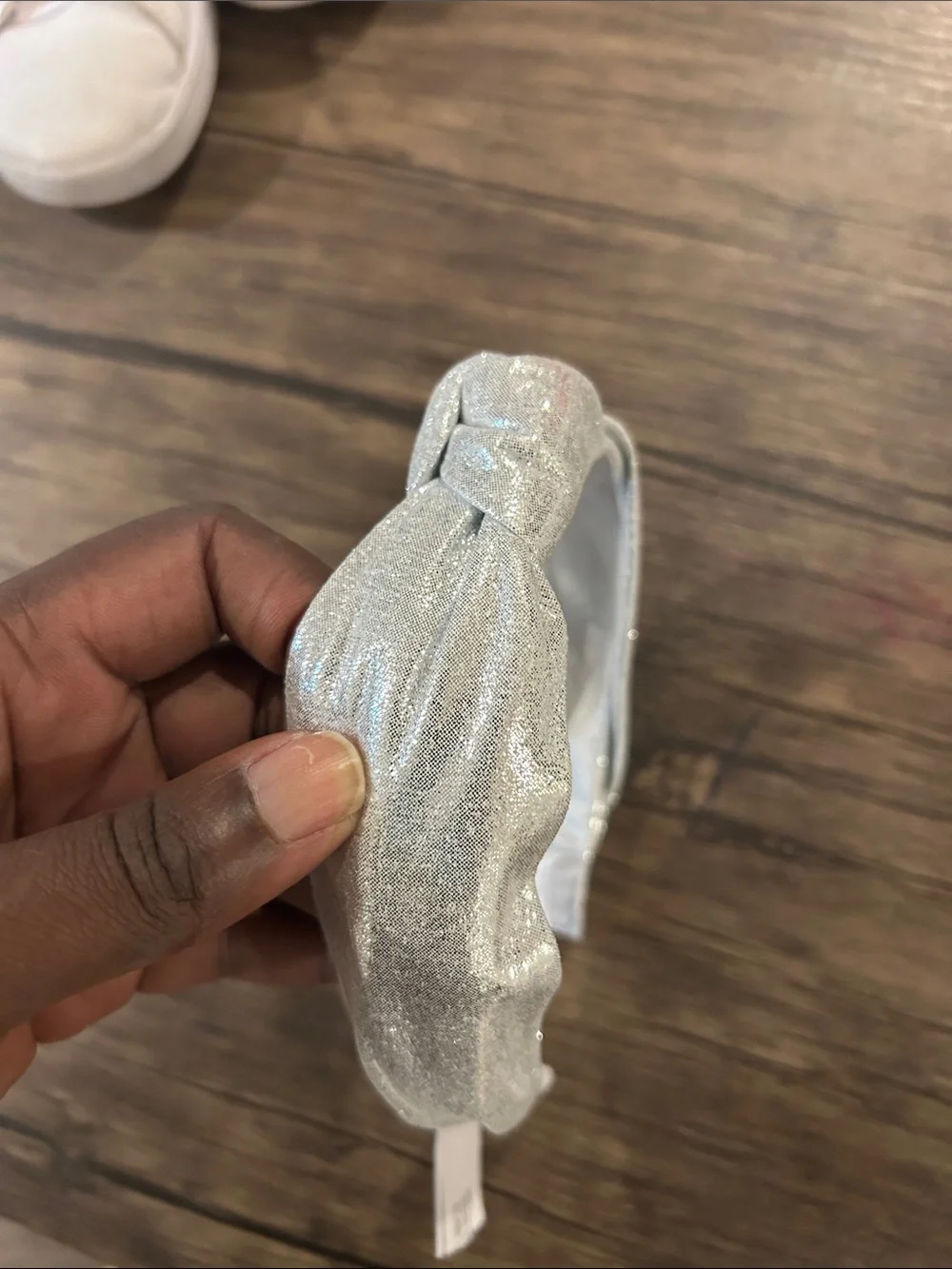 GAP Silver Glitter Knot Headband for Kids
